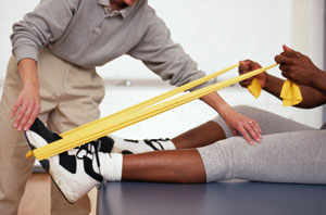 Female patient band stretch