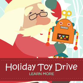 santa toy drive banner