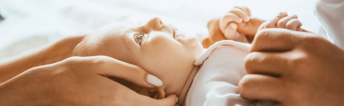 Gentle pediatric chiropractic care for an infant