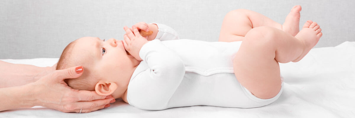 Baby treated with Chiropractic Care
