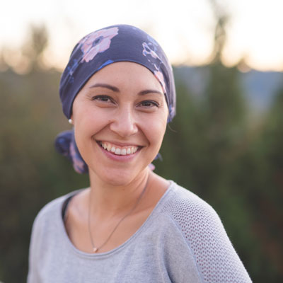 Beautiful woman wearing headscarf