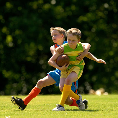 boys playing rugby