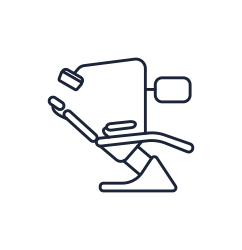 Dental chair icon