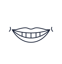 Illustration of big smile