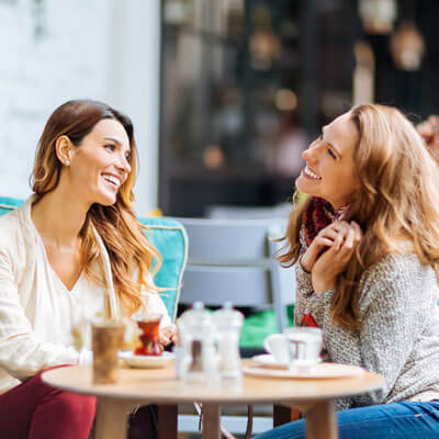 Women having tea