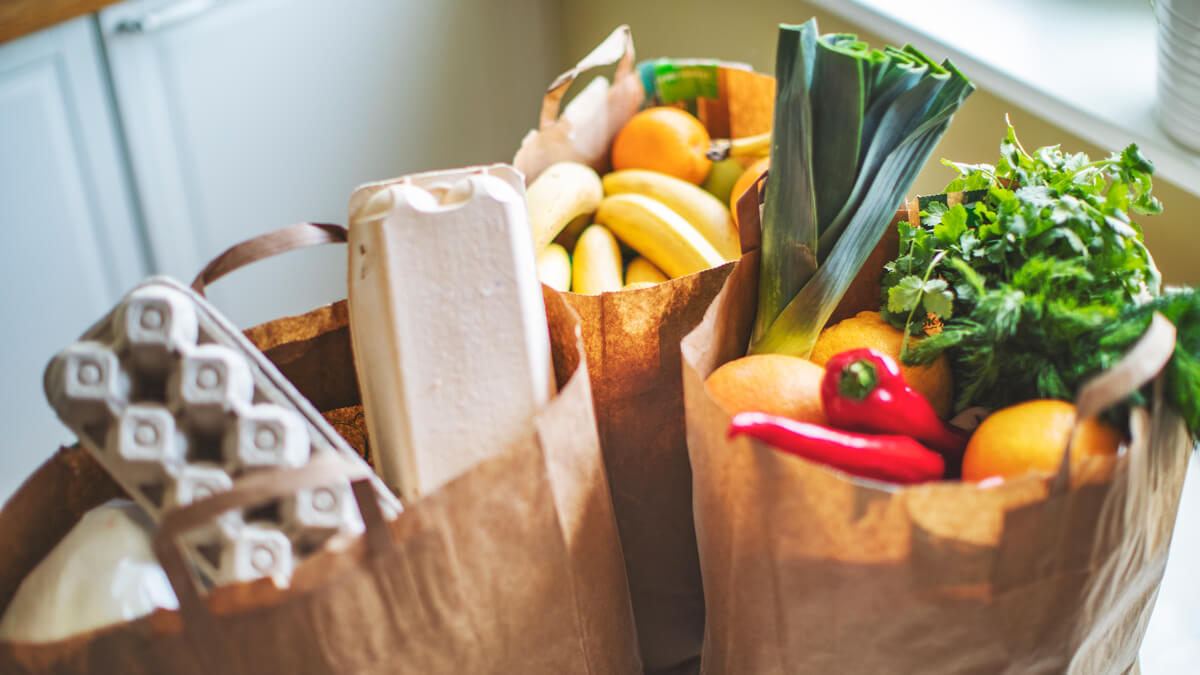 fresh produce grocery bags