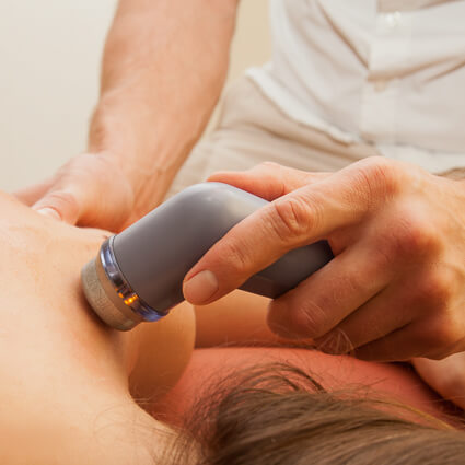 Patient treated with Therapeutic Ultrasound