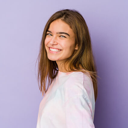 Teenage Girl Smiling