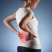 woman with lower back pain