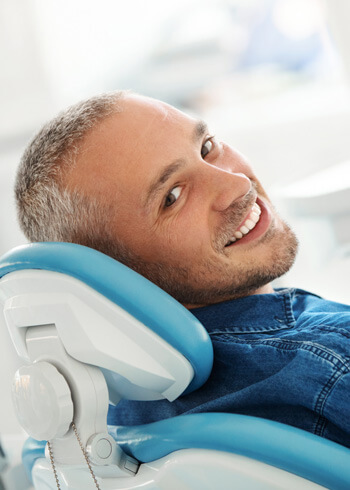 Man in dental chair