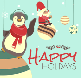 happy holidays animation