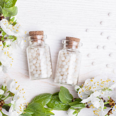 Homeopathy white pills