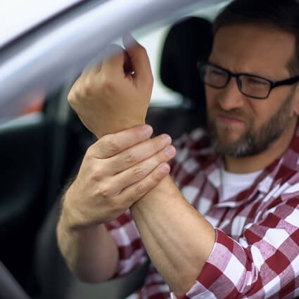 Man with painful neuropathy symptoms