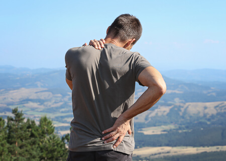 Man with back pain