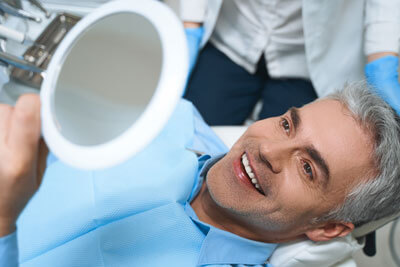 Man in dental chair