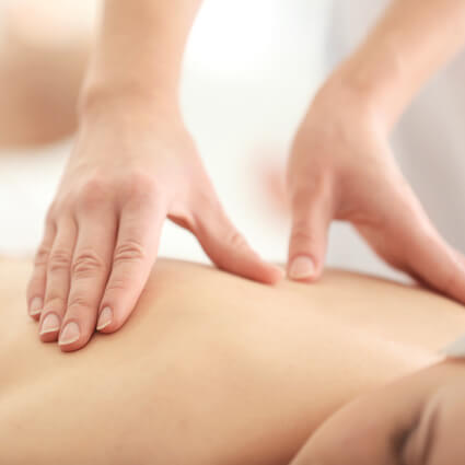 Patient treated with Massage Therapy