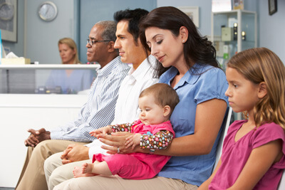 Patients in waiting room