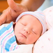 Newborn baby sleeping