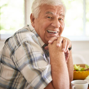 Older man smiling