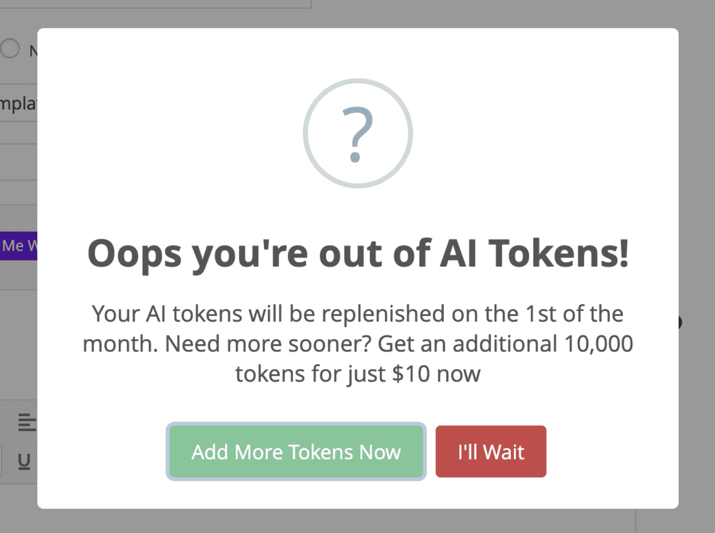 oops-out-of-tokens