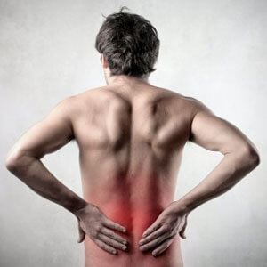 Man with back pain