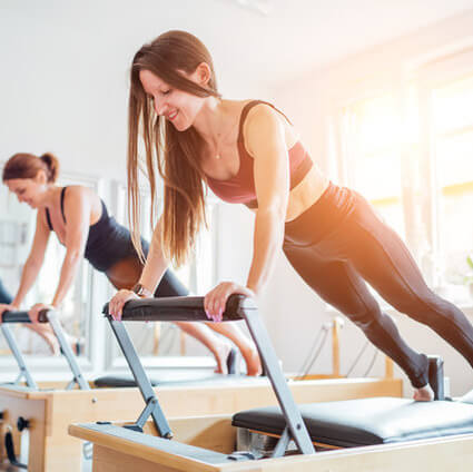 woman doing Pilates