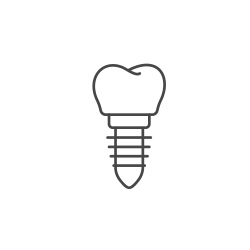 Illustration of dental implant