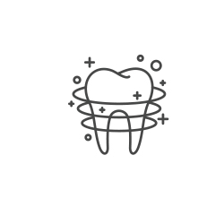 Illustration of teeth cleaning