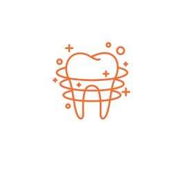 Clean tooth icon