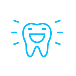 illustration of tooth smiling