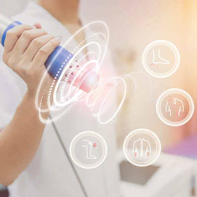 shockwave therapy illustration