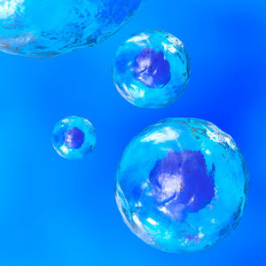 Bubbles in water