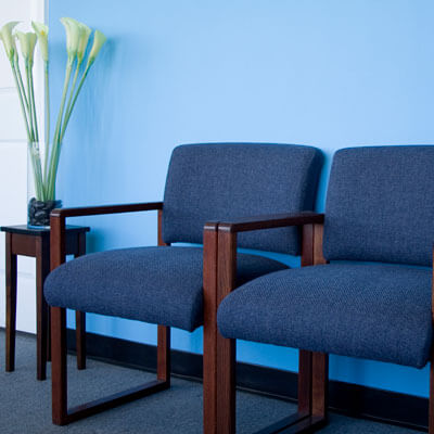 Chairs in waiting room