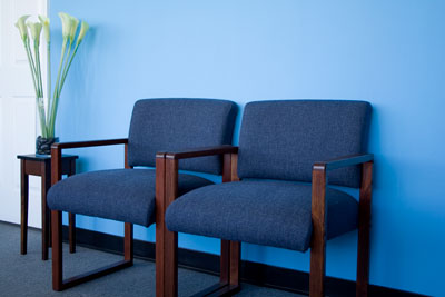 Chairs in waiting area