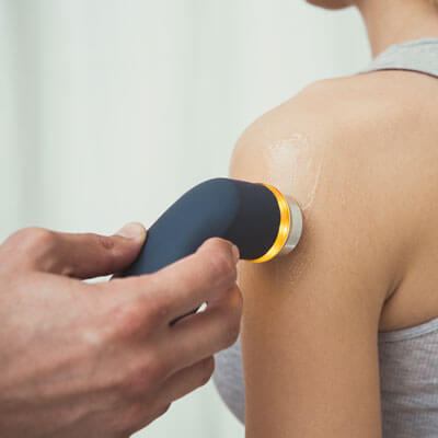 softwave therapy on arm