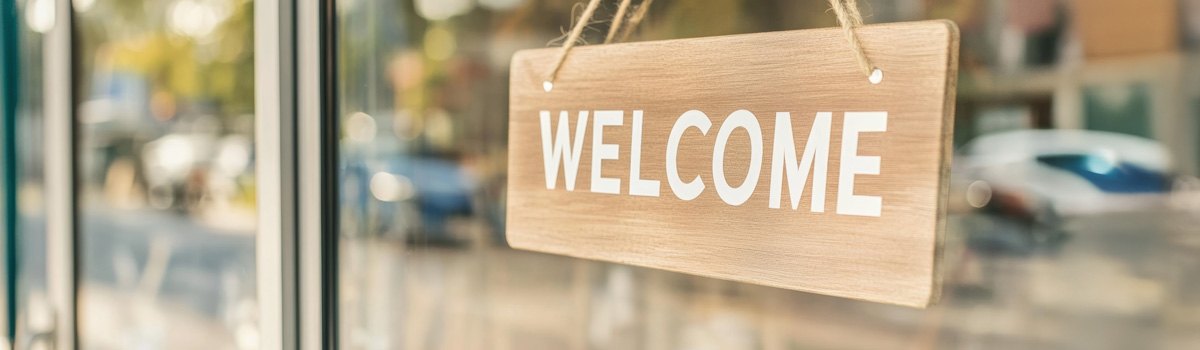 Welcome sign