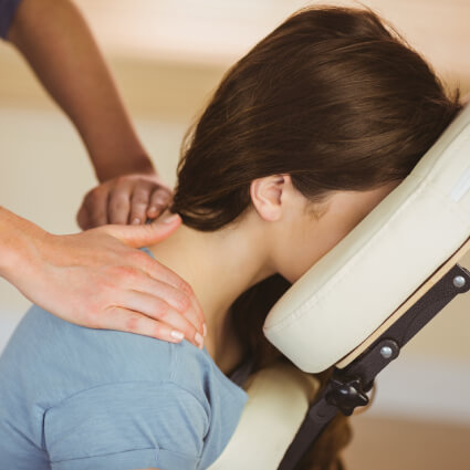 Patient treated with Massage Therapy