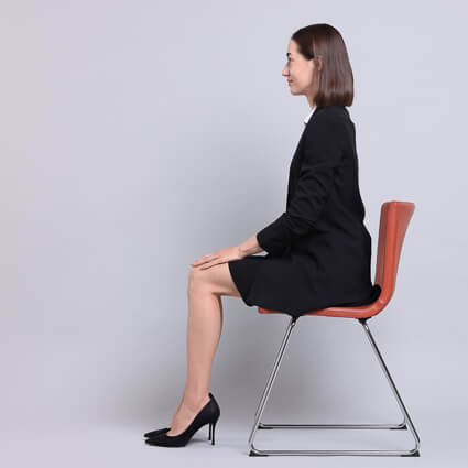 Woman with good posture