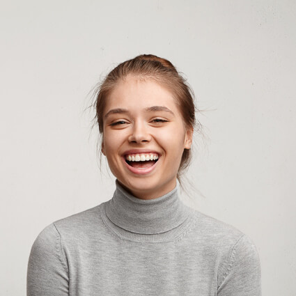 woman with big smile