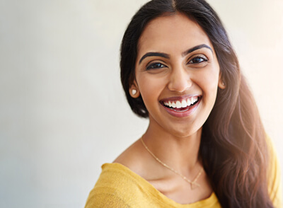 Woman with beautiful smile