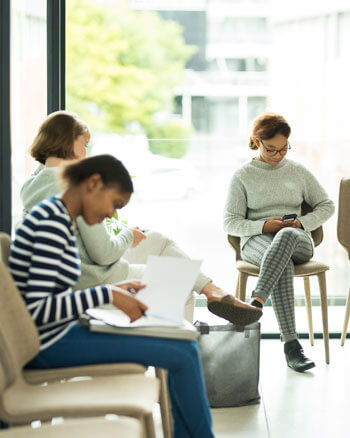 Women in waiting room