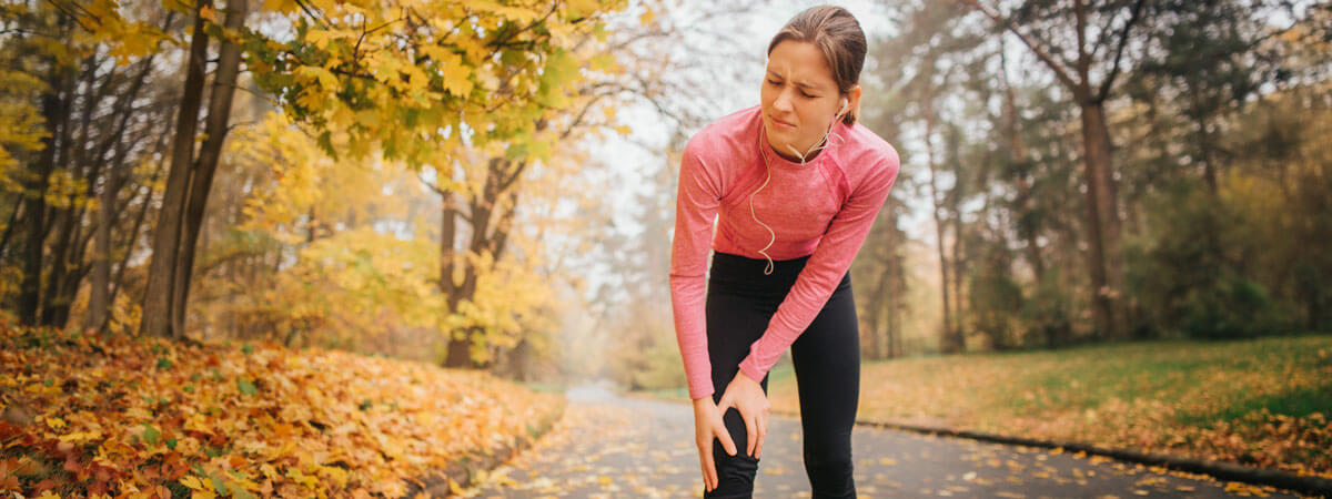 Woman with Knee Pain